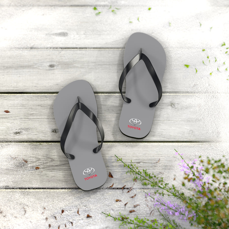 Unisex Grey Toyota Flip Flops™