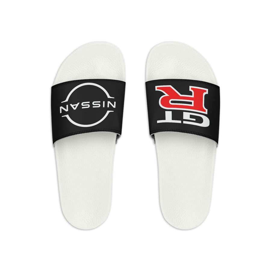 Unisex Black Nissan GTR Youth Slide Sandals™