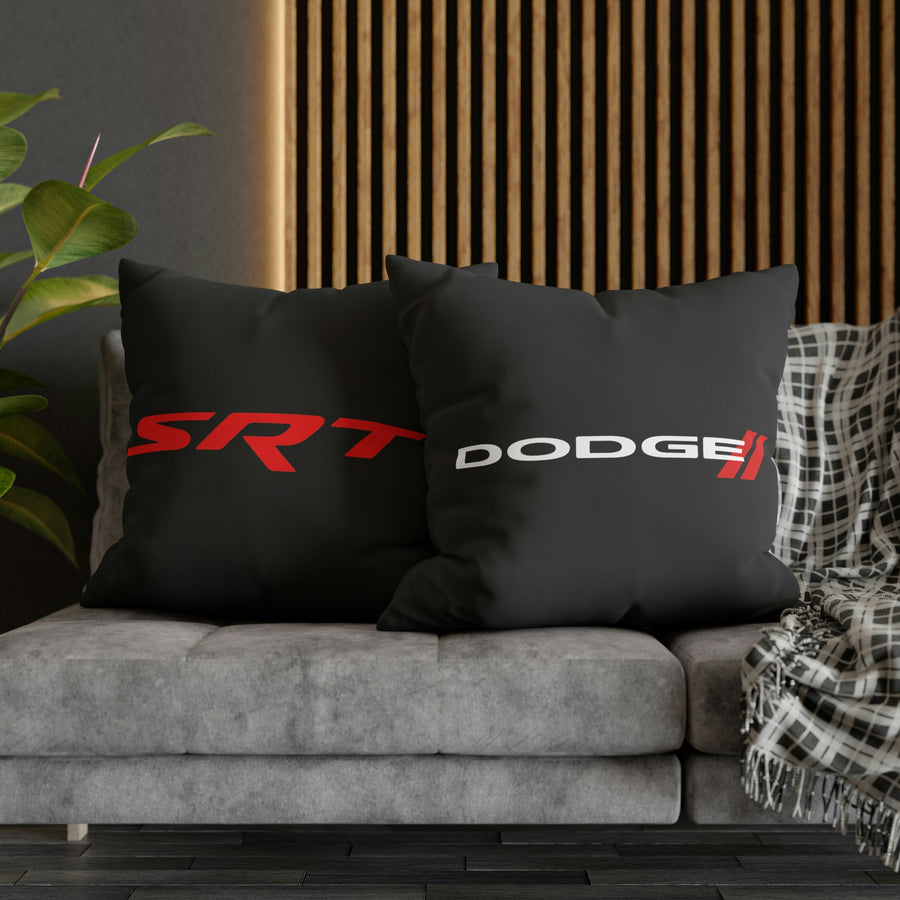 Black Spun Polyester Dodge pillowcase™