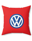 Red Volkswagen Spun Polyester Square Pillow™