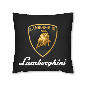 Black Lamborghini Spun Polyester pillowcase™