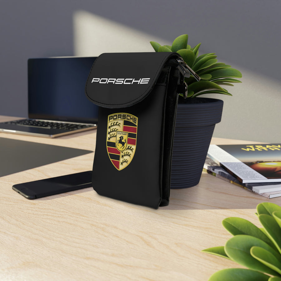 Small Cell Phone Black Porsche Wallet™