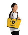 Yellow Lamborghini Leather Shoulder Bag™