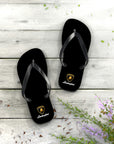 Unisex Black Lamborghini Flip Flops™