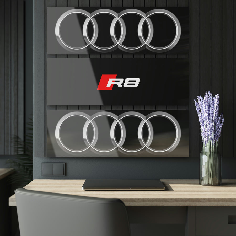 Black Audi Acrylic Prints (Triptych)™