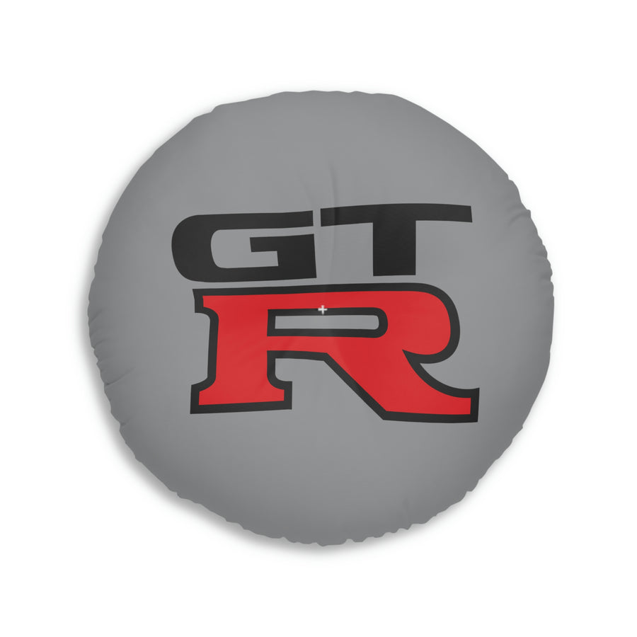 Grey Nissan GTR Tufted Floor Pillow, Round™