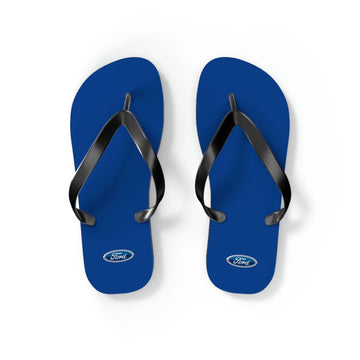 Unisex Dark Blue Ford Flip Flops™