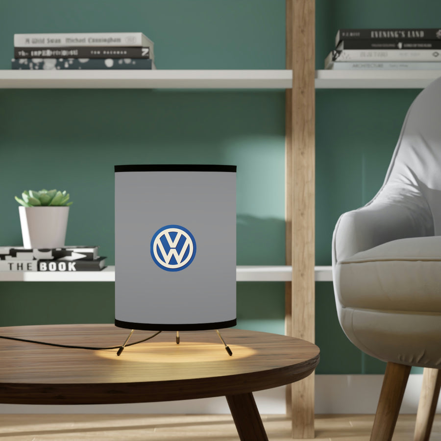 Grey Volkswagen Tripod Lamp with High-Res Printed Shade, US\CA plug™