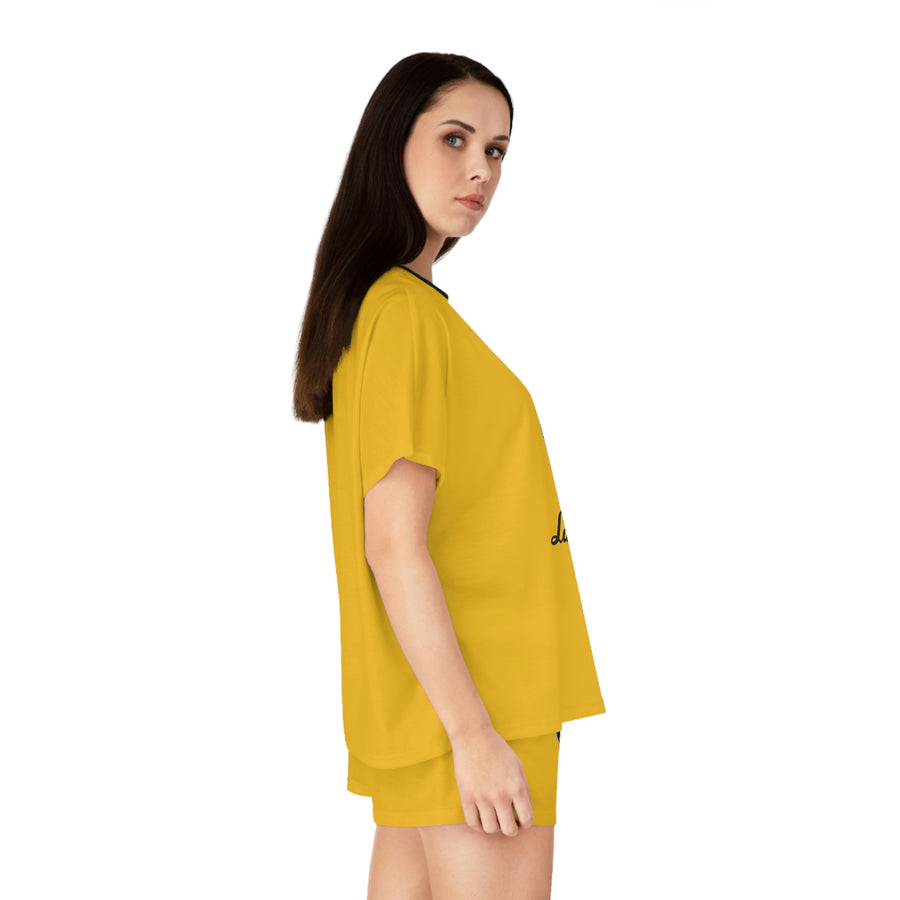 Women's Yellow Lamborghini Short Pajama Set™