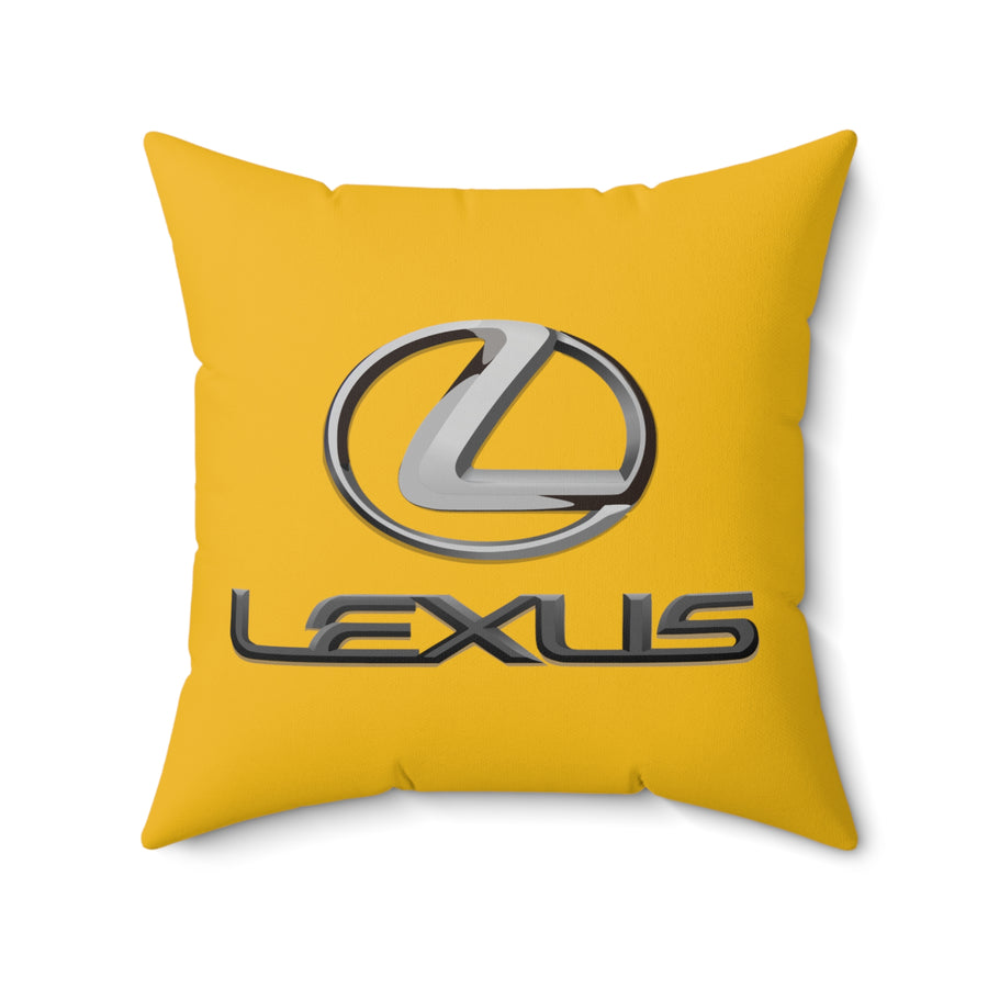 Yellow Lexus Spun Polyester Square Pillow™