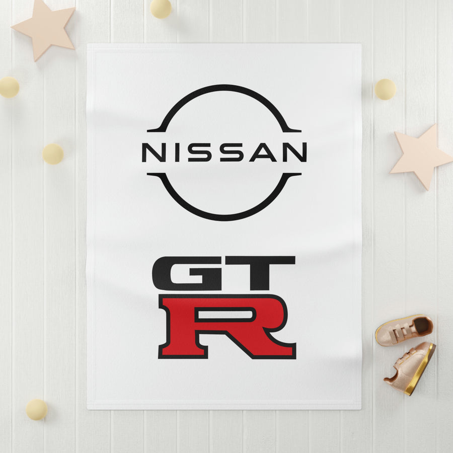 Soft Nissan GTR Fleece Baby Blanket™
