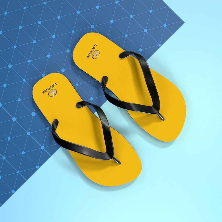 Unisex Yellow Lexus Flip Flops™