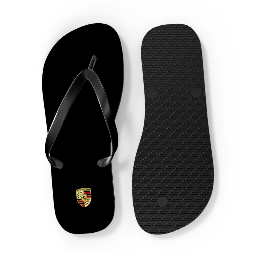 Unisex Black Porsche Flip Flops™