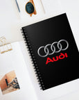 Black Audi Spiral Notebook - Ruled Line™