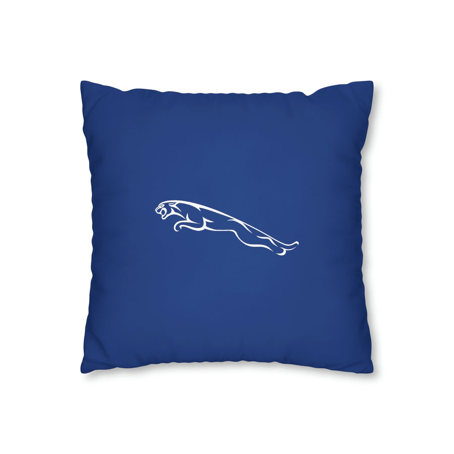 Dark Blue Jaguar Spun Polyester pillowcase™