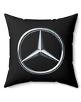 Black Mercedes Spun Polyester Square Pillow™