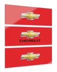 Red Chevrolet Acrylic Prints (Triptych)™