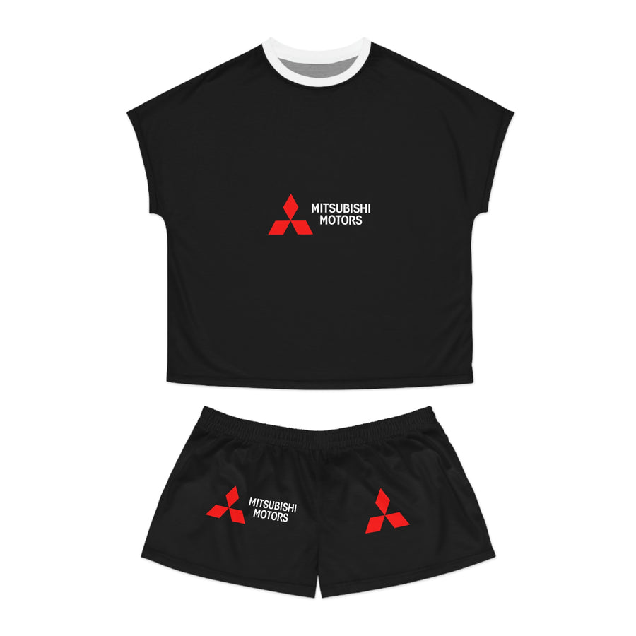 Women's Black Mitsubishi Short Pajama Set™