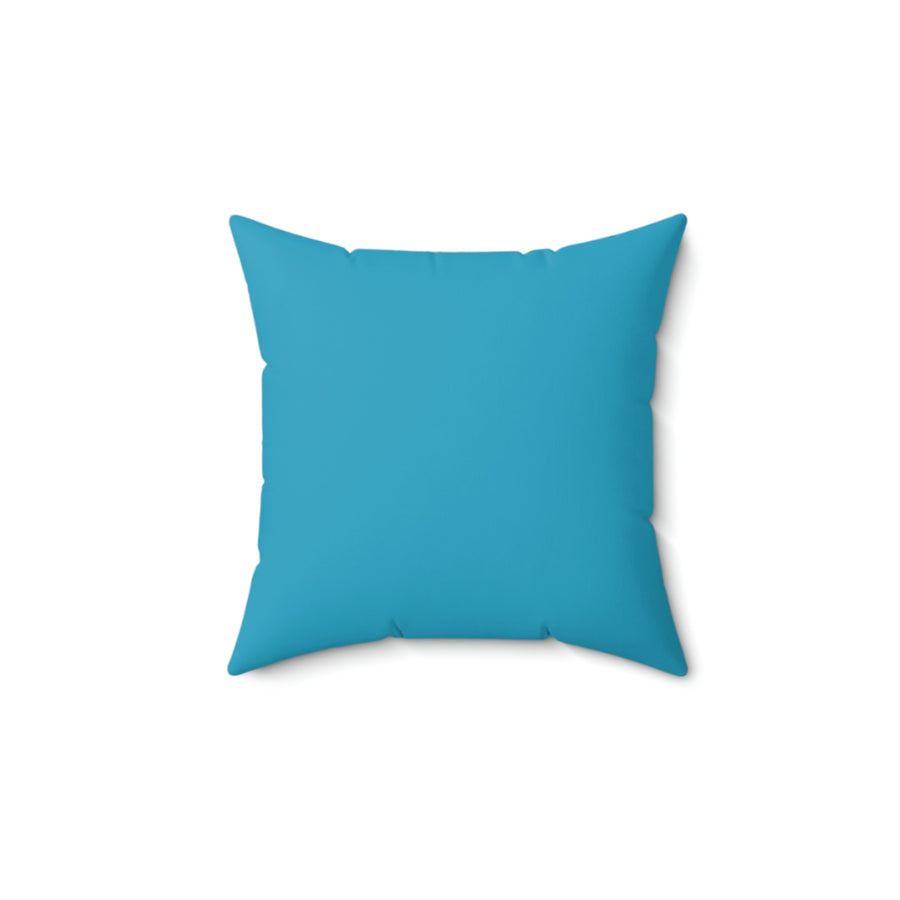 Turquoise Volkswagen Spun Polyester Square Pillow™