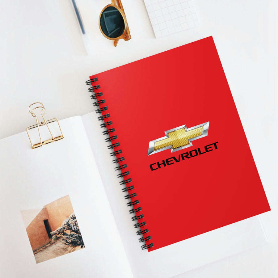 Red Chevrolet Spiral Notebook - Ruled Line™