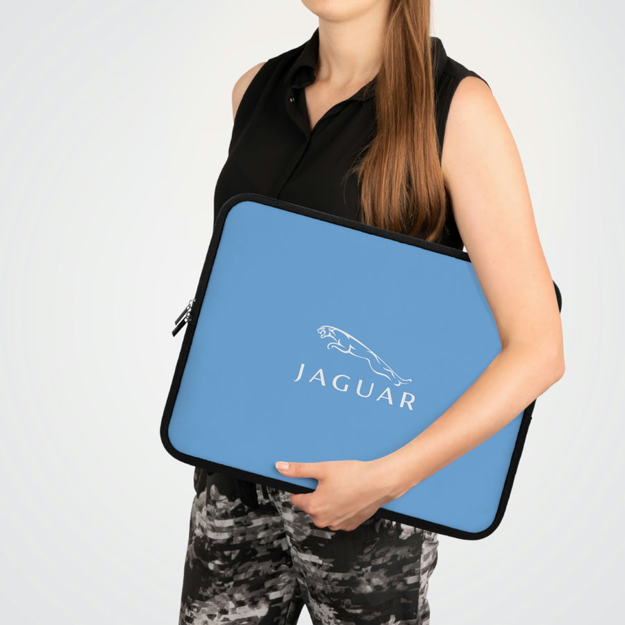 Light Blue Jaguar Laptop Sleeve™