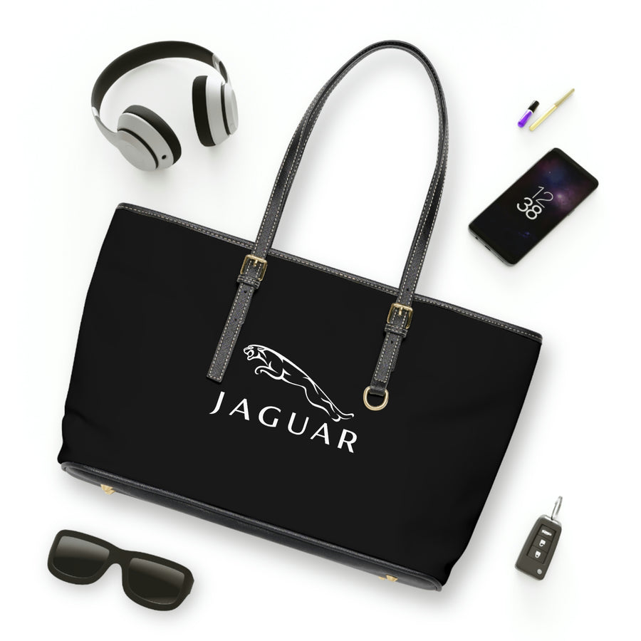 Black Jaguar Leather Shoulder Bag™