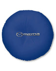 Dark Blue Mazda Tufted Floor Pillow, Round™