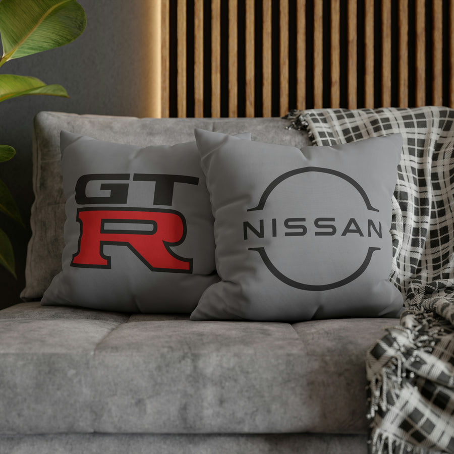 Grey Spun Polyester Nissan GTR pillowcase™