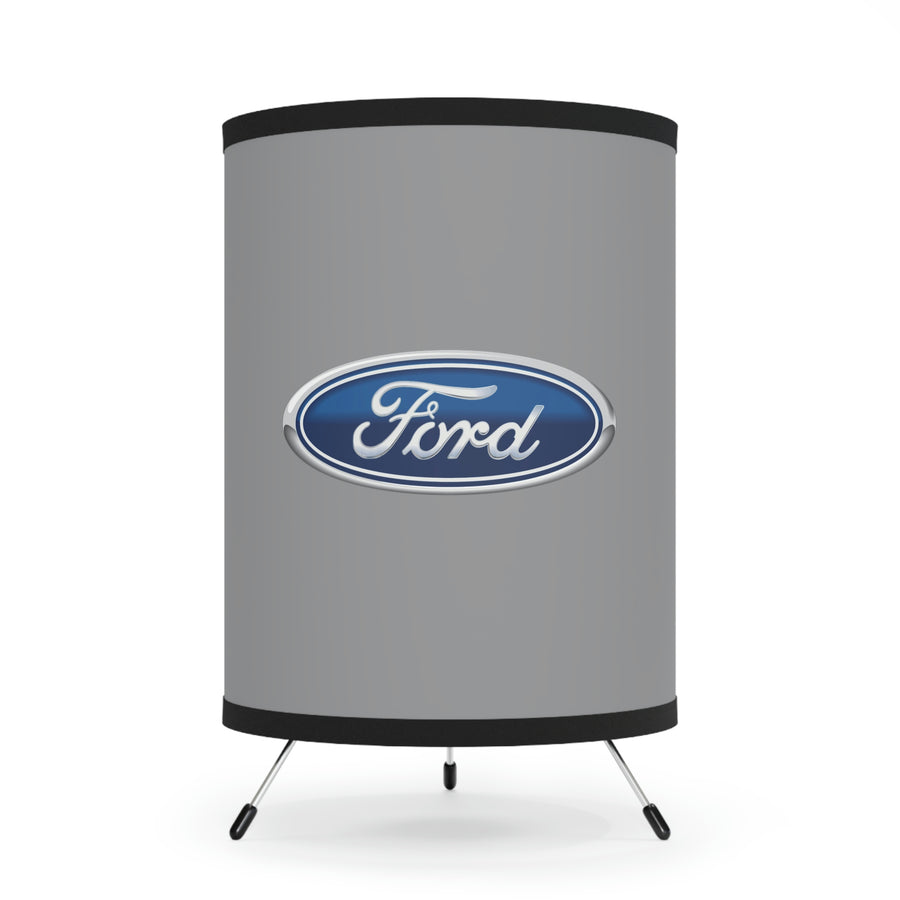 Grey Ford Chevrolet Tripod Lamp with High-Res Printed Shade, US\CA plug™