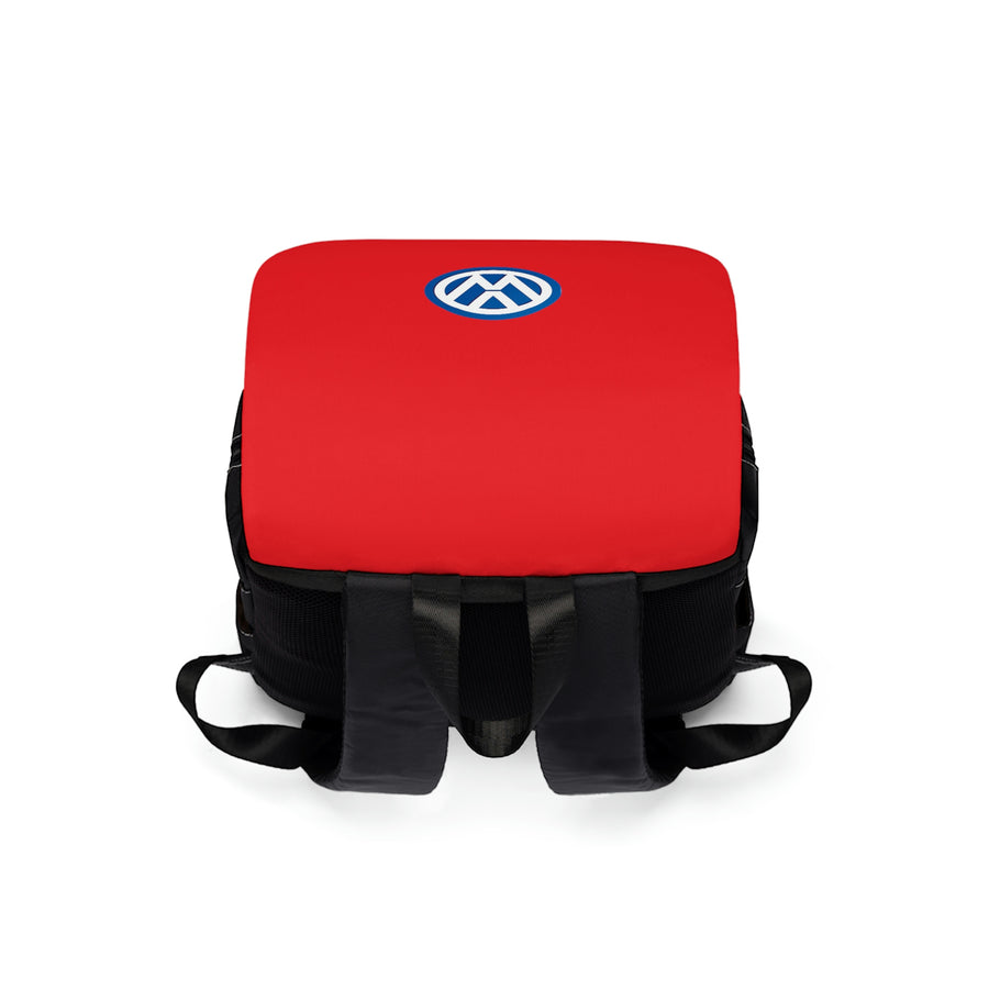 Unisex Red Volkswagen Casual Shoulder Backpack™