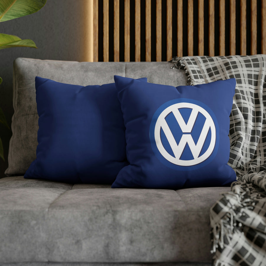 Dark Blue Volkswagen Spun Polyester pillowcase™