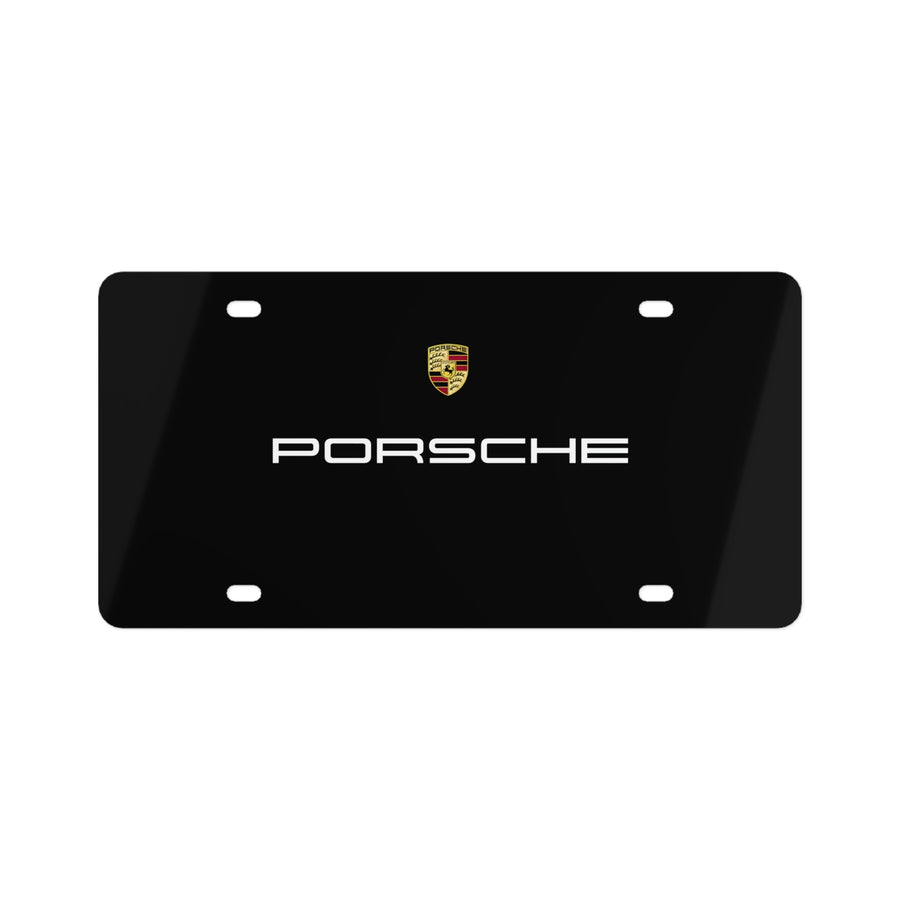 Porsche Black License Plate™