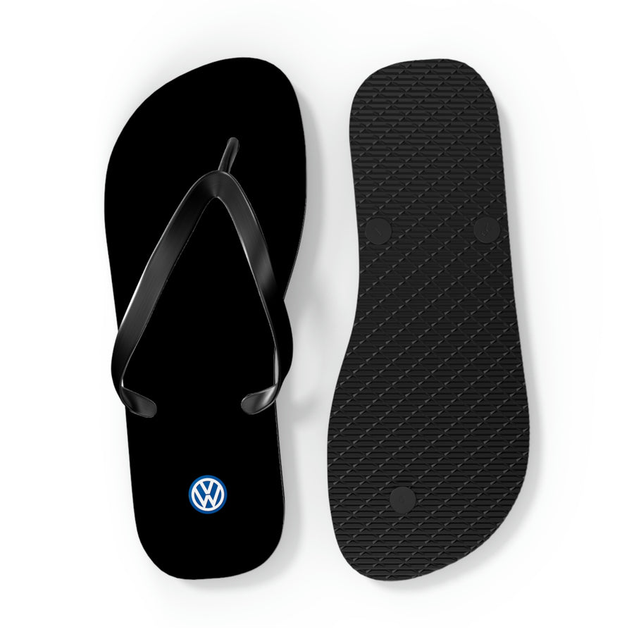 Unisex Black Volkswagen Flip Flops™