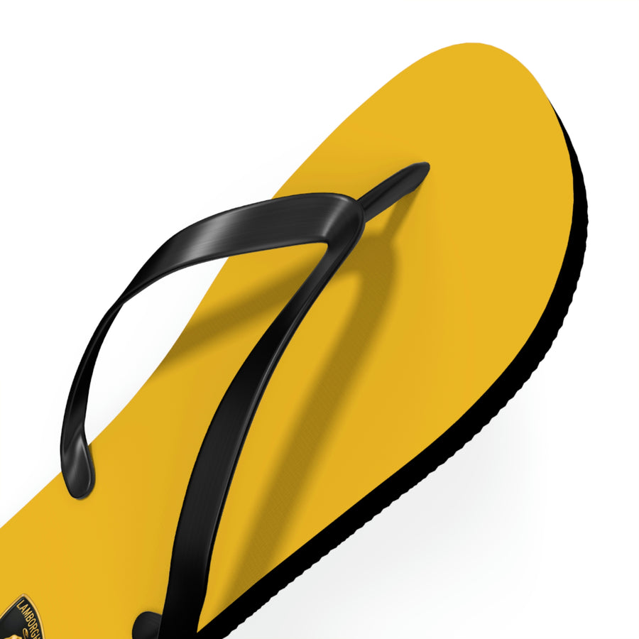 Unisex Yellow Lamborghini Flip Flops™