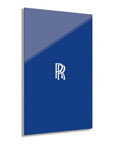 Dark Blue Rolls Royce Acrylic Prints (French Cleat Hanging)™