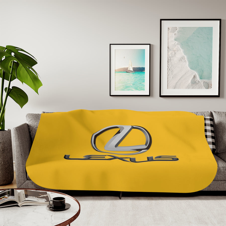 Yellow Lexus Sherpa Blanket™