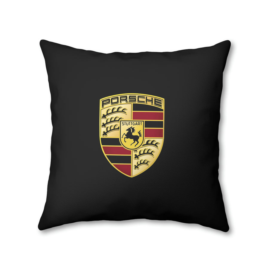 Black Porsche Spun Polyester Pillowcase™