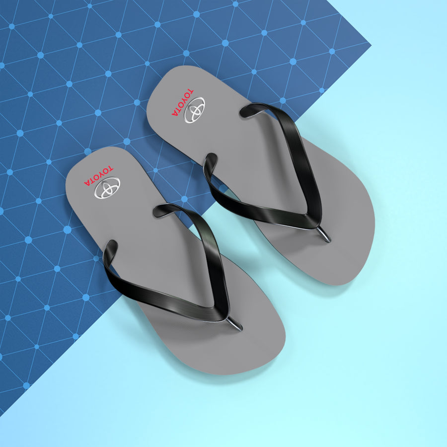 Unisex Grey Toyota Flip Flops™