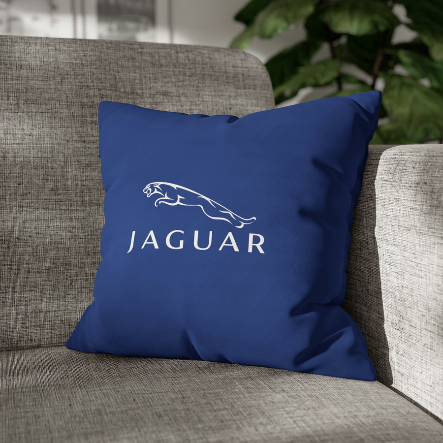 Dark Blue Jaguar Spun Polyester pillowcase™