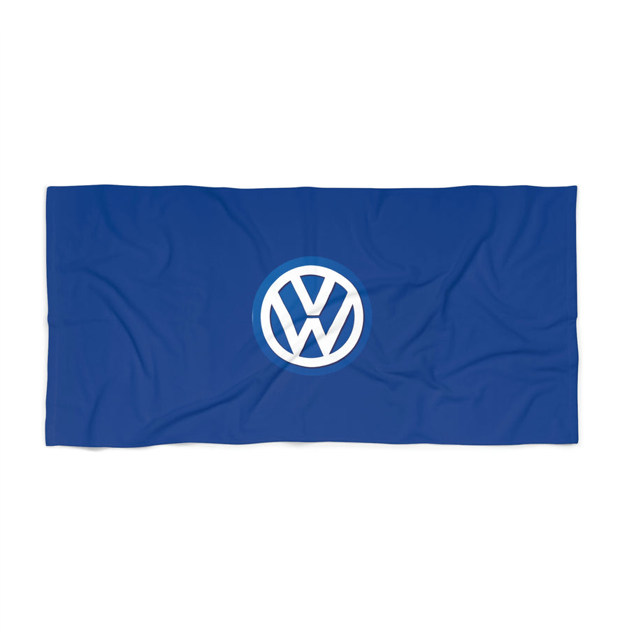 Dark Blue Volkswagen Beach Towel™