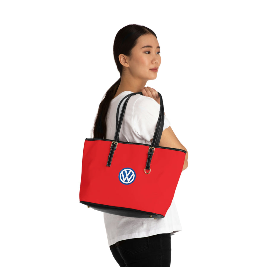 Red Volkswagen Leather Shoulder Bag™