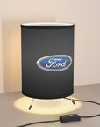 Black Ford Chevrolet Tripod Lamp with High-Res Printed Shade, US\CA plug™