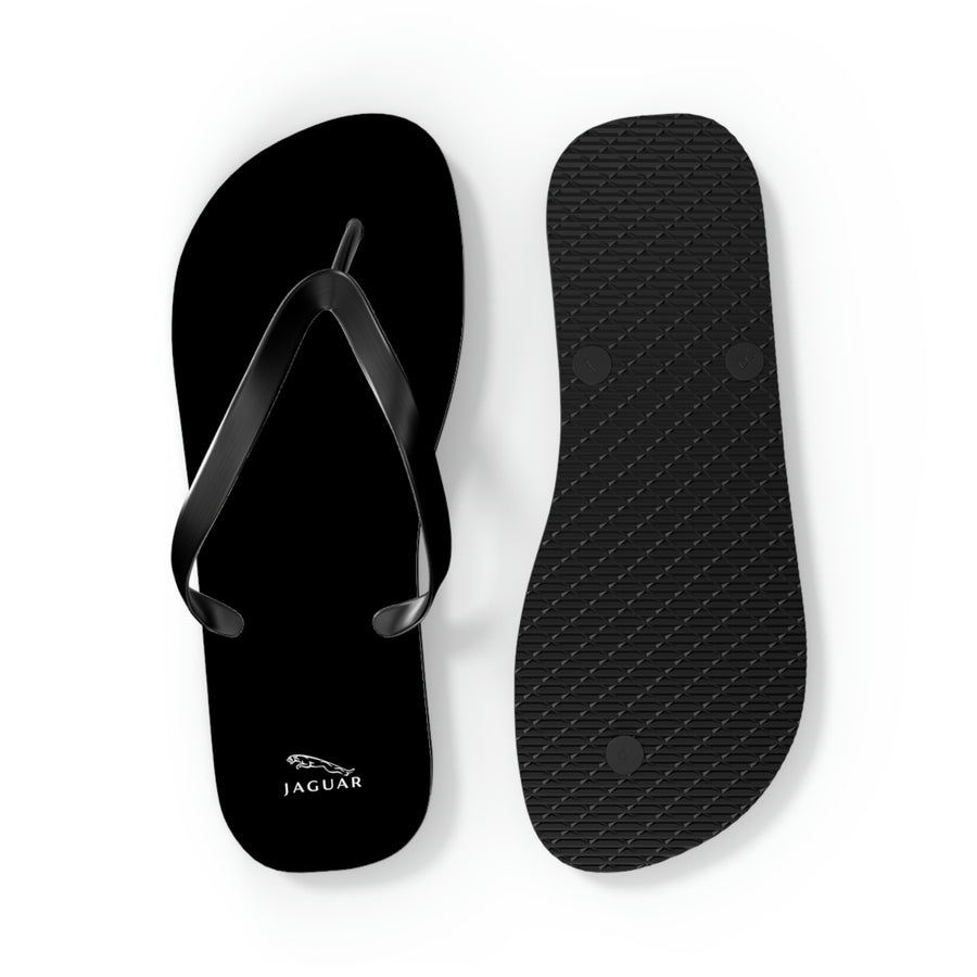 Unisex Black Jaguar Flip Flops™