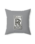 Grey Rolls Royce Spun Polyester Square Pillow™