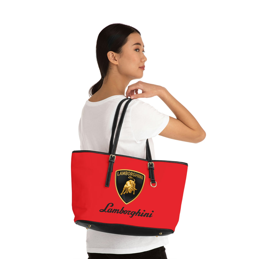 Red Lamborghini Leather Shoulder Bag™