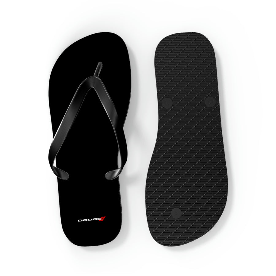 Unisex Black Dodge Flip Flops™