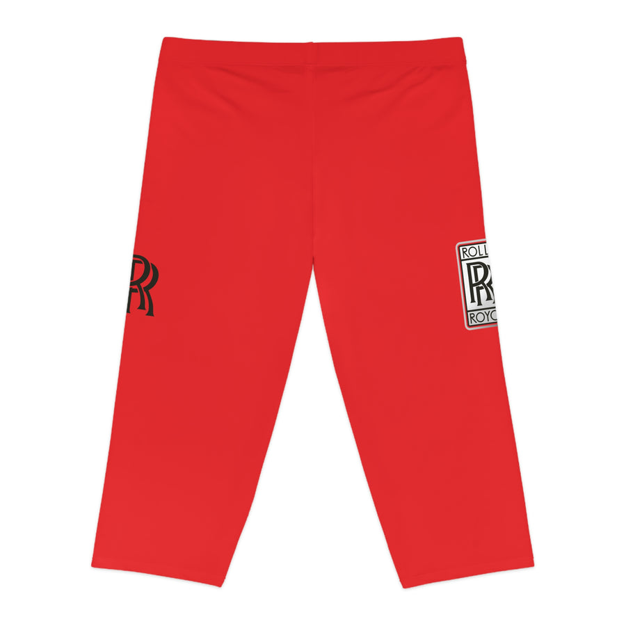 Women's Red Rolls Royce Capri Leggings™