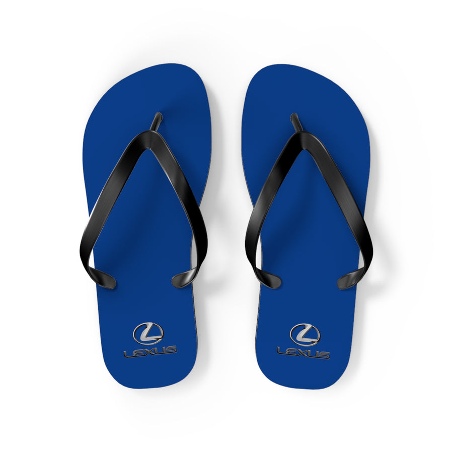 Unisex Dark Blue Lexus Flip Flops™