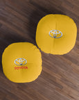 Yellow Toyota Tufted Floor Pillow, Round™