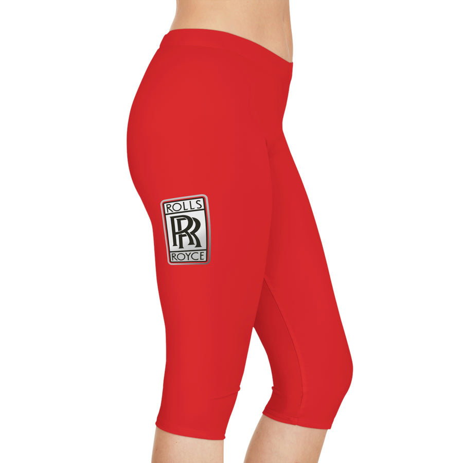 Women's Red Rolls Royce Capri Leggings™